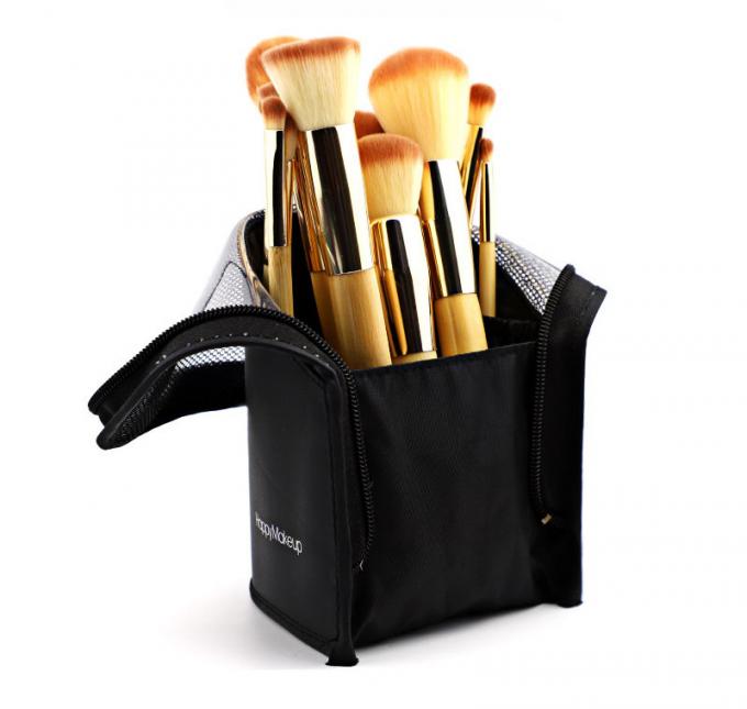Wear Resistant Polyester Fabric Cosmetic Brush Bag For Travel 7