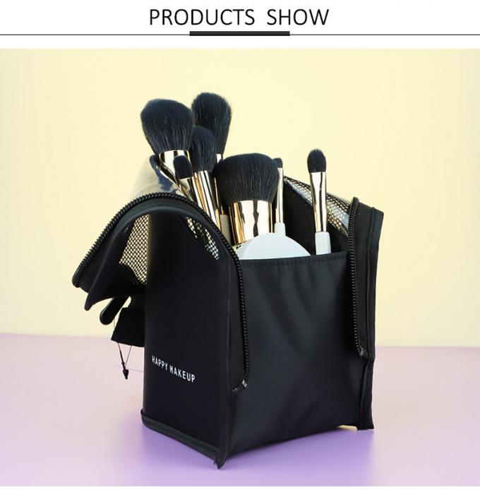 Wear Resistant Polyester Fabric Cosmetic Brush Bag For Travel 0