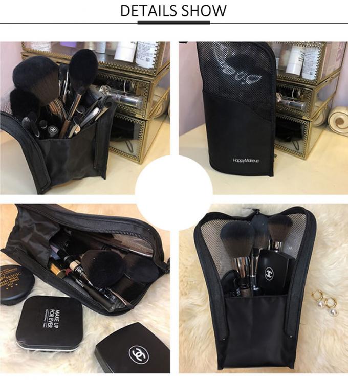 Wear Resistant Polyester Fabric Cosmetic Brush Bag For Travel 2
