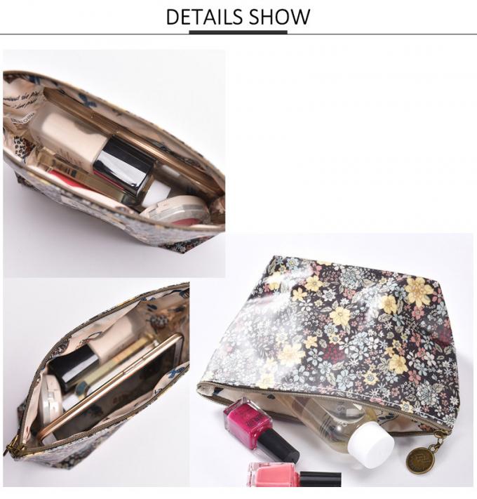 Pure Color Waterproof Polyester Pouch Clutch Bag Cosmetic Bag For Women 3