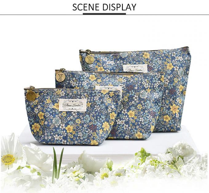 Pure Color Waterproof Polyester Pouch Clutch Bag Cosmetic Bag For Women 4