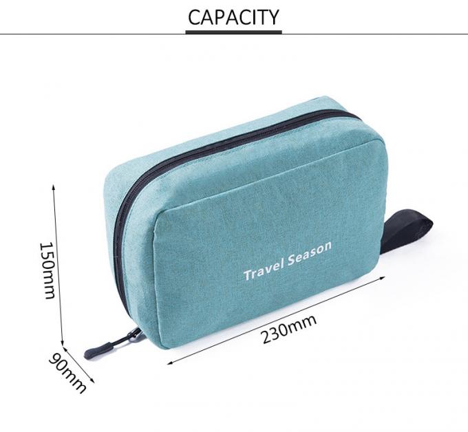 Pure Color Custom Logo Waterproof Polyester Pouch Clutch Bags Cosmetic Bag 1