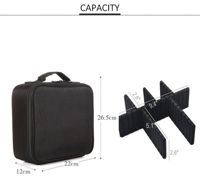 Lady Professional Cosmetic Organizer Mesh Leather Beauty Travel Cosmetic Case 1
