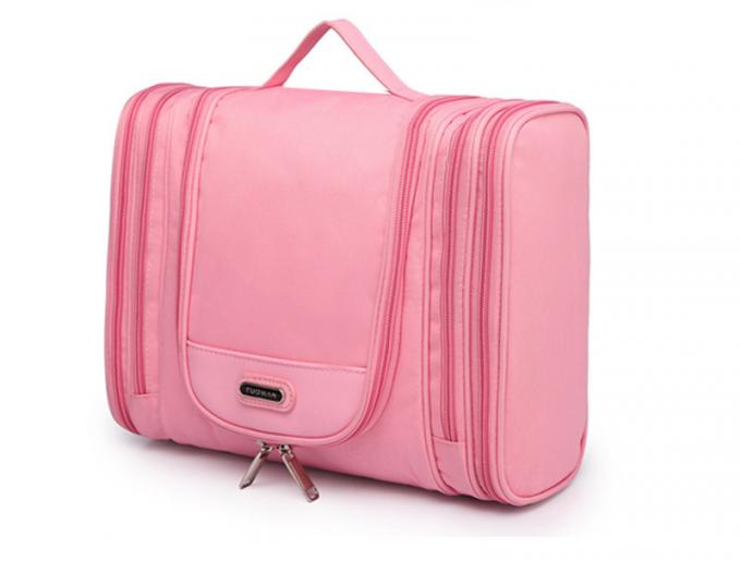 Girls Double Zipper Polyester Hanging Travel Toiletry Bag 8