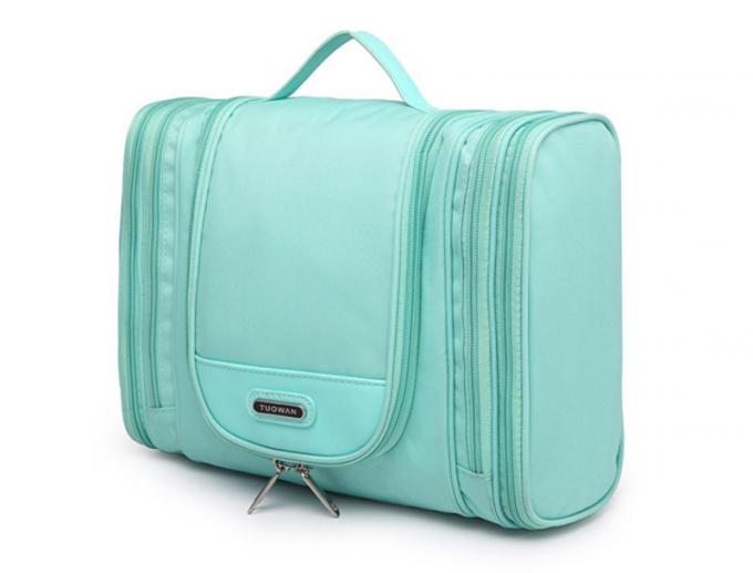 Girls Double Zipper Polyester Hanging Travel Toiletry Bag 6