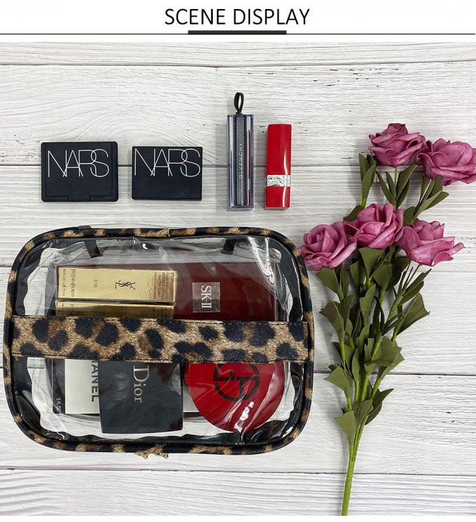 Multifunctional Leopard PVC Cosmetic Organizer Bag 2