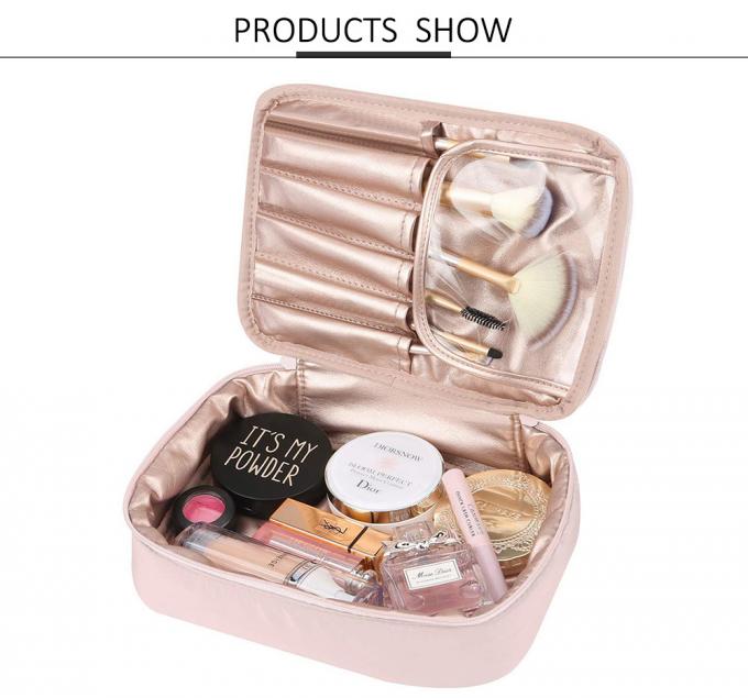 Light Water Resistant Zipper Travel Cosmetic Bags 0